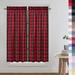 Kitsin Buffalo Check Curtains Farmhouse Buffalo Plaid Gingham Tier Curtains Rustic Country Curtain for Cafe Kitchen Bathroom