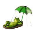 Solar Frogs Garden Decor Light Outdoor Statue Solar Light Sculpture Lights Solar Frogs Pond Statues Cute Frogs Lights Funny Creatives Frogs For Yard Lawns Patio