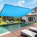 Sun Shade Sails Canopy Rectangle Outdoor Shade Canopy Breathable UV Block Canopy for Outdoor Patio Garden Backyard