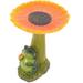 Yard Garden Frog Bird Feeder Sunflower Bath for outside Patio Decoration Stakes Outdoor