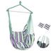 Hammock Chair Swing Hanging Rope Net Chair Porch Patio Outdoor Cotton Rope Seat