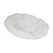 kesoto Padded Seat Cushion Egg Shape Chair Pad Hanging Chair Cushion Soft Fabric Thick Patio Chair Pad Diameter 40cm for Living Room White