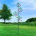 Tall Garden Spinner Stake 4-Tier Kinetic Metal Twirler Colorful Garden Art 21 X 17 X 74 Inches