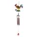 Tantouec Wind Chimes for Outside Rooster Metal Chimes Bell Pendants Painted Crafts Chicken Decorative Wind Metal Home Decor Wind Turn