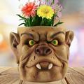 Crcmjuhgsa Flower Pots Face Planter Pots Head Planter With Hole Man Face Flower Pot Head Planter Succulent Planters For Indoor