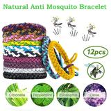 Fimeskey Mosquito Repellent Bracelets Bracelet Anti Bracelet Natural Anti 12pcs Home & Garden