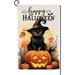 Halloween Cat Garden Flag 12x18 Vertical Double Sided Happy Halloween Pumpkin Holiday Outside Decorations Burlap Yard Flag BW479