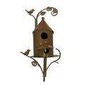 YangJinLian Birdhouse Garden Stakes Metal Bird House with Pole Bird Houses for Courtyard Backyard Patio Outdoor Garden Decor Copper Birdhouse