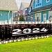 Class of 2024 Graduation Decorations 2024 Graduation Porch Sign Door Banner Garden Hanging Banner Flag for 2024 High School and College Graduation Party Decorations 30x72 inch(#6)