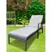 Davila Wicker Patio Chaise Lounges Chair - Gray