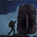 Windfall Reflective Waterproof Backpack Rain Cover Outdoor Night Safety Light Raincover Case Bag Black S/M/L