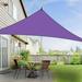 ajkijo Triangle Sun Shade Sail Canopy Sunshade Outdoor Heavy Duty Triangle Oxford ClothScreen for Patio Garden Yard Deck Pergola Canopy@Purple 6x6x6m