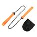 2024 11 Teeeth Pocket Chainsaw Portable Survival Hand Chain Saw Wood Cutting Tool Emergency Camping Hiking Tool with Handles Orange