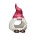 NNgdian Garden Gnome Bird Feeders - Spring Gnome Bird Feeder with Solar LED Light Garden Gnomes Outdoor Decorations for Yard Patio Lawn Porch