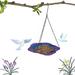 RVASTEIZO Gardening Supplies Hanging Bird Feeder Bird Feeder Hanging For Garden Yard Outside Hanging Bird Feeder Tray - Metal Mesh Platform Feeders For Birds