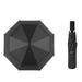 Fogcroll Portable Umbrella Deck Umbrellas Outside Strong 3 Folding Plastic Fabric Outdoor Durable for Travel Essentials