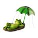 WEMDBD Solar Frogs Garden Decor Light Outdoor Statue Solar Light Sculpture Lights Solar Frogs Pond Statues Cute Frogs Lights Funny Creatives Frogs For Yard Lawns Patio