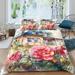 Fashion Bedroom Decor House Flowers Printed Bedspreads Adult Soft Duvet Cover Pillowcase California King (98 x104 )