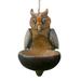 NESZZMIR Garden Owl ResinFeeder Decorations Garden Bird Bird Feeder Decorative Pastorals Owl Bird Feeders