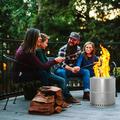 Glavbiku 15in Smokeless Fire Pit Outdoor Wood Burning Portable Fire Pit Stainless Steel