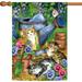 Toland Home Garden 111178 Garden Kitties Cat Flag 12x18 Inch Double Sided Cat Garden Flag for Outdoor House Kitten Flag Yard Decoration