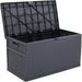 AUCHI Outdoor Storage Box 120 Gallon Patio Deck Box with Handles Patio Storage Deck Boxes Garden Resin Deck Storage Container Lockable Storage Box (Grey)