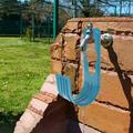 Garden Wall Mounted Garden Hose Holder Heavy Duty Water Hose Storage Organizer Pipe Reel Holder Hanger Car Hose And Cord Hanger Bracket Bracing More Than 110 PoundsLight blue