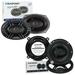 2x Blaupunkt GTX690 450W 6 x 9 inch + 2x GTX650 360W 6.5 Car Coaxial Speakers Bundle