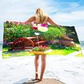 Garden Flower Tree Beach Towel Floral Bath Quick Dry Absorbent Sand Free Pool Towels Microfiber Portable Sports Camping Yoga Mat