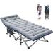 KEERDAO Folding Camping Cots for Adults Folding Cots for Sleeping Portable Travel Camp Cots Guest Bed Heavy Duty Sleeping Cot with Mattress and Carry Bag for Indoor & Outdoor Use