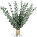 Silk Tulips Artificial Flowers 10 PCS Artificial Leaves Stems Faux Greenery Decor Branches Real For Floral Arrangement Vase Wedding Bouquets Centerpiece