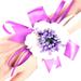 1pcs Korean Style Beautiful Hand Flower Bridesmaid Wrist Corsage Wedding Decorations(Purple) TARTIKAILY