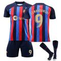 Soccer Jersey Set -Barcelona Team #9- Youth Kids Adults Soccer Fans Sportswear Sets whit Ball Socks 16