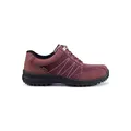 Hotter Womens Mist Gore-Tex Suede Lace Up Walking Shoes - 6 - Berry, Berry,Dark Blue Denim