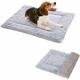 Rhafayre - Dog Mattress Pet Mattress Soft Reversible Dog Blanket Washable Cushion Cat Dog Mat Easy to Carry Outdoor (Wick Gray)