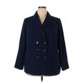 Jessica London Blazer Jacket: Blue Jackets & Outerwear - Women's Size 18