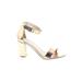 David's Bridal Heels: Gold Shoes - Women's Size 5 1/2