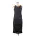 Evereve + Michael Stars Casual Dress - Sheath: Black Solid Dresses - Women's Size Medium