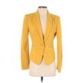 BCBGMAXAZRIA Blazer Jacket: Yellow Jackets & Outerwear - Women's Size Small