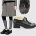 Gucci Shoes | Gucci Boots Ankle Victor Studded Leather Faux Shearling Lined | Color: Black | Size: Various