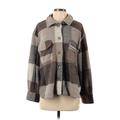 Vintage Havana Jacket: Gray Plaid Jackets & Outerwear - Women's Size Small