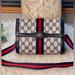 Gucci Bags | Authentic Gucci Monogram Shoulder Bag | Color: Blue/Red | Size: 7.08x5.51"