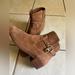 Michael Kors Shoes | Michael Kors Sz-9 Brown Suede Ankle Boots Pre-Owned | Color: Brown/Tan | Size: 9