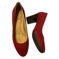 Giani Bernini Shoes | Gianni Bernini Tavetti Red Suede Leather Pumps Size 9 | Color: Red | Size: 9