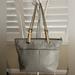 Michael Kors Bags | Michael Kors Bedford Pebbled Leather Medium Tote | Color: Gray/Silver | Size: Os