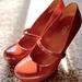 Gucci Shoes | Gucci Shoes : Gucci Patient Leather Mary Janes Made In Italy | Size 7 Us | Color: Brown/Red | Size: 7