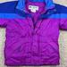 Columbia Jackets & Coats | Columbia Winter Jacket Colorblock Purple Blue Girls Size 6-6x Vintage With Logo | Color: Blue/Purple | Size: S (Girl)