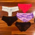 Victoria's Secret Intimates & Sleepwear | Euc Mix Of Victoria’s Secret & Victoria’s Secret Pink Panties | Color: Black/Red | Size: S