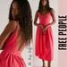 Free People Dresses | Free People Dress Midi Cotton Spring Summer A-Line | Color: Pink | Size: S