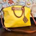 Dooney & Bourke Bags | Dooney & Bourke Marigold Yellow Leather Domed Satchel | Color: Brown/Yellow | Size: Os